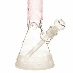 15" / 7mm - Titan Glass - Glass Bong - "Deck of Cards"