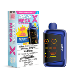 Kraze Mega X rechargeable disposable – Tangy Blue Razz Ice