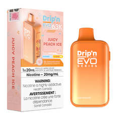 Drip'n by Envi EVO63K rechargeable disposable – Juicy Peach Ice