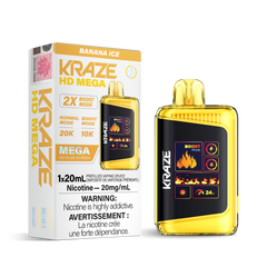 Kraze HD Mega rechargeable disposable – Banana Ice