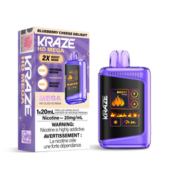 Kraze HD Mega rechargeable disposable – Blueberry Cheese Delight