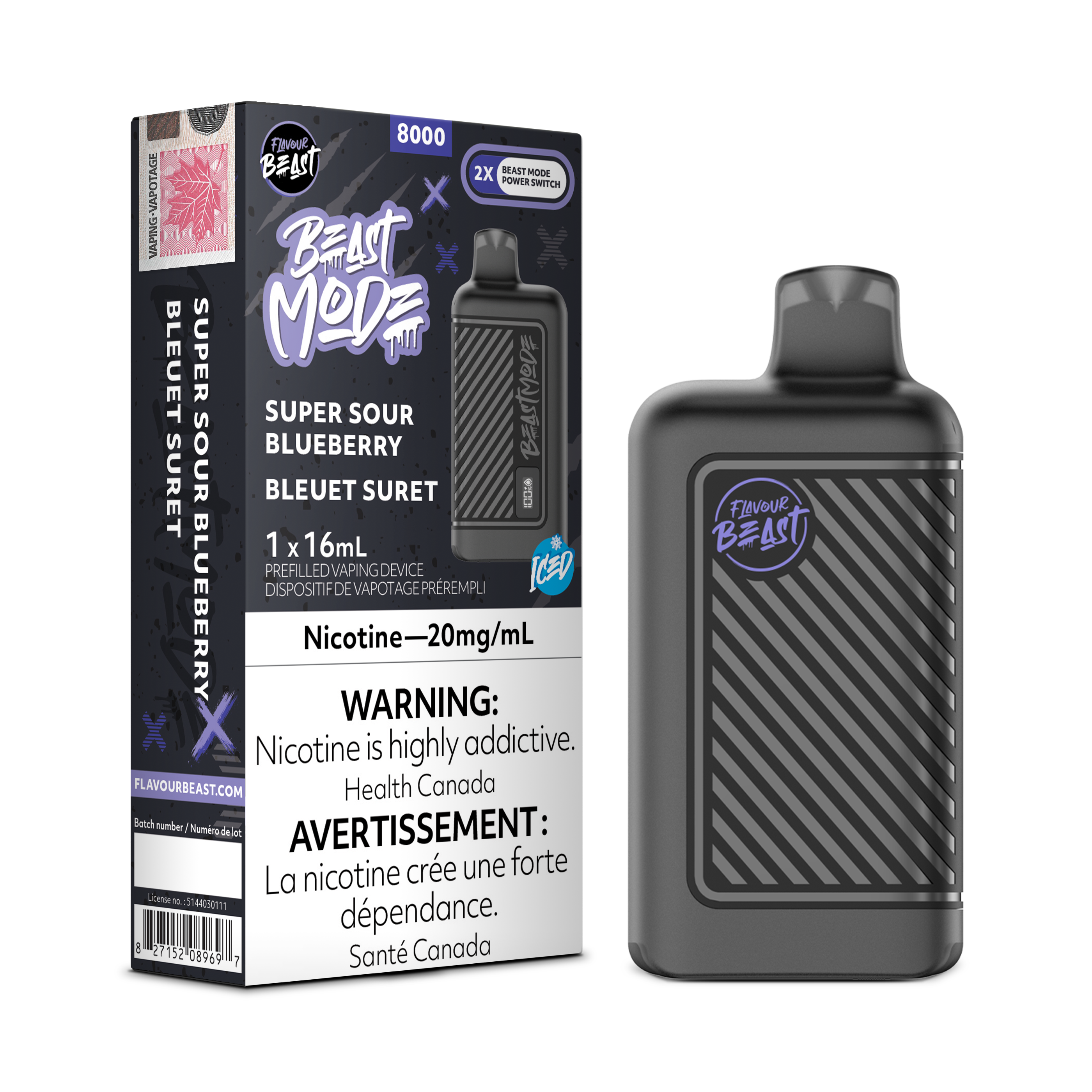 Flavour Beast - Beast Mode - Rechargeable Disposable - 8000 Puffs