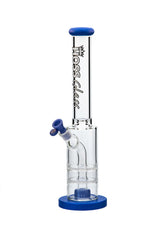 Hoss Glass 18" Double Disk Straight With Removable Parts