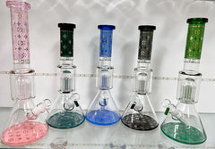 14” / 7mm - Louis Glass Bong + Perculator