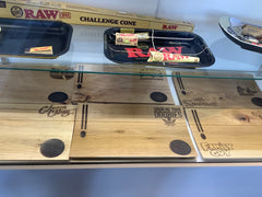 Rolling Tray Wooden (Designed)