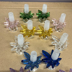 14mm Male Bowl - “CanaLeaves”