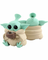 7" Silicone Dab Rig - “Baby Yoda 👽"