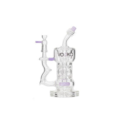 8.5" Vodka Glass - "Icy Thunder" Rig