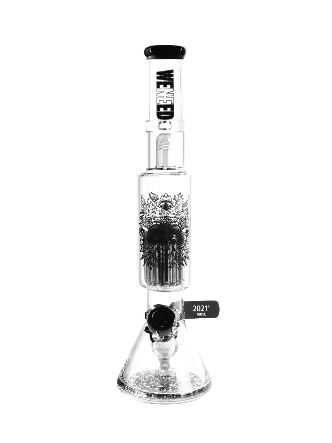 18” WENEED Glass Bong + Perculator + Downstem Lock - “Beasts of the East” Collection