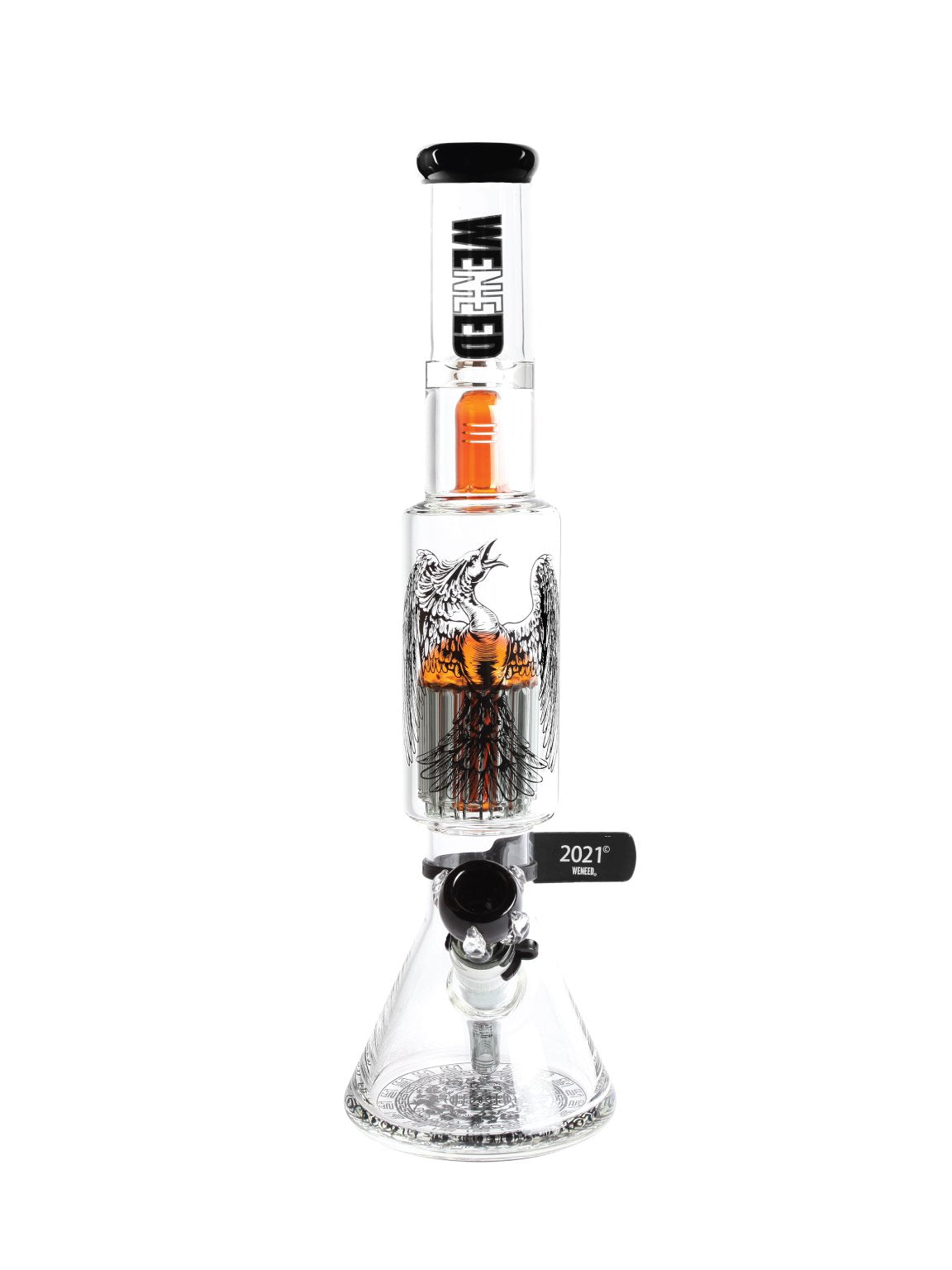 18” WENEED Glass Bong + Perculator + Downstem Lock - “Beasts of the East” Collection