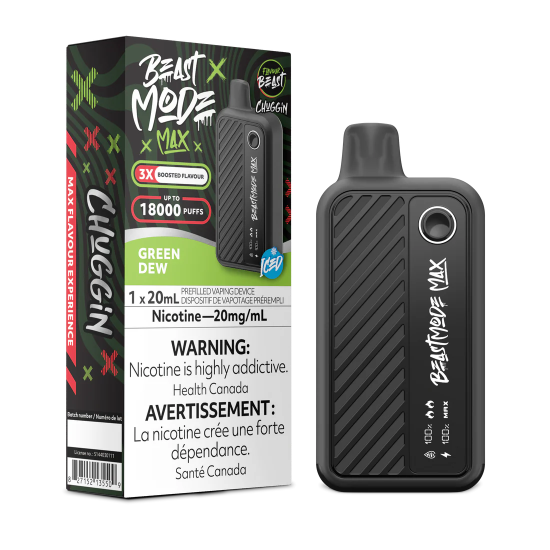 Flavour Beast - Beast Mode MAX - Rechargeable Disposable - 18000 Puffs [ONTARIO]