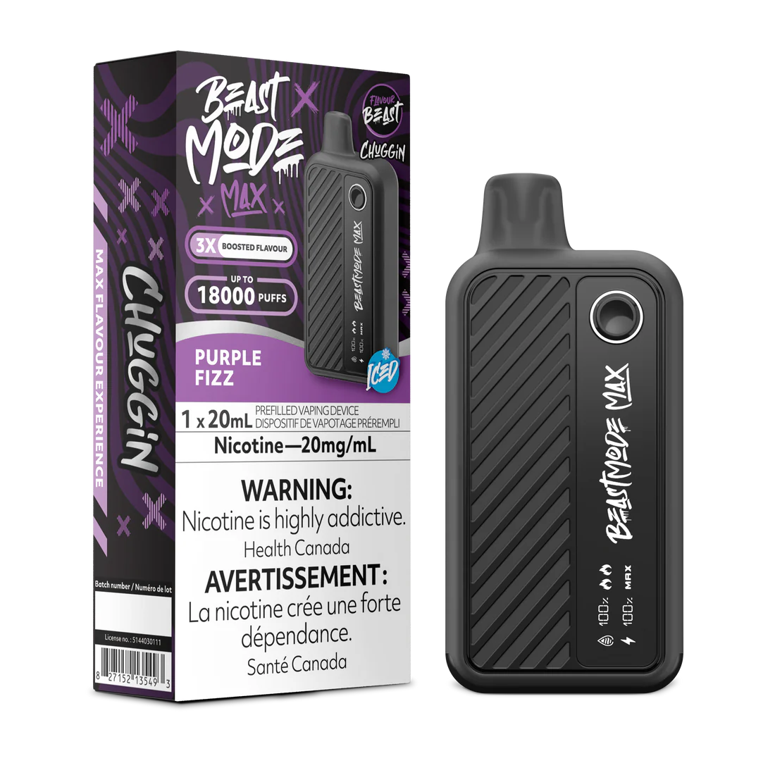 Flavour Beast - Beast Mode MAX - Rechargeable Disposable - 18000 Puffs [ONTARIO]