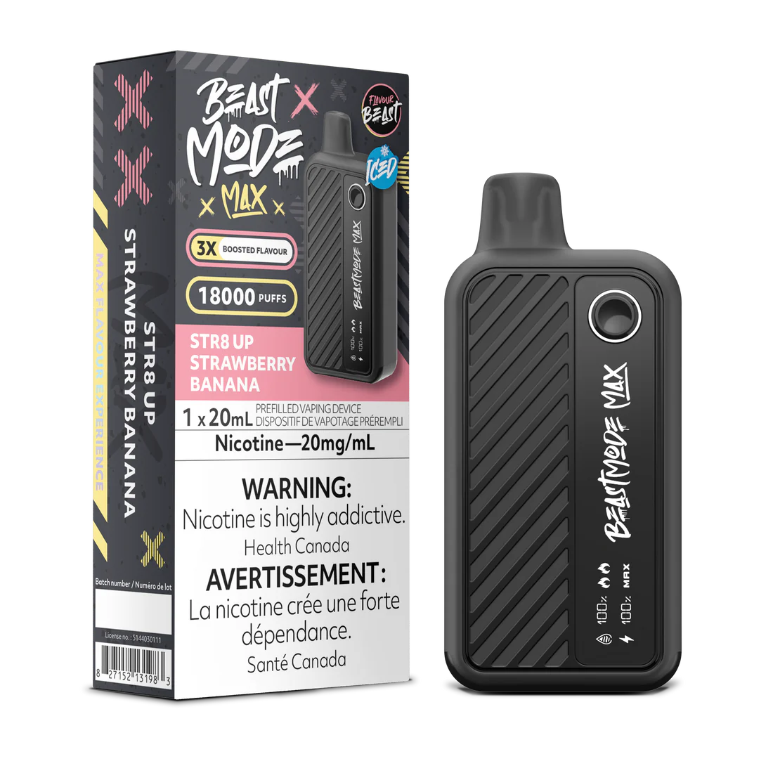 Flavour Beast - Beast Mode MAX - Rechargeable Disposable - 18000 Puffs [ONTARIO]