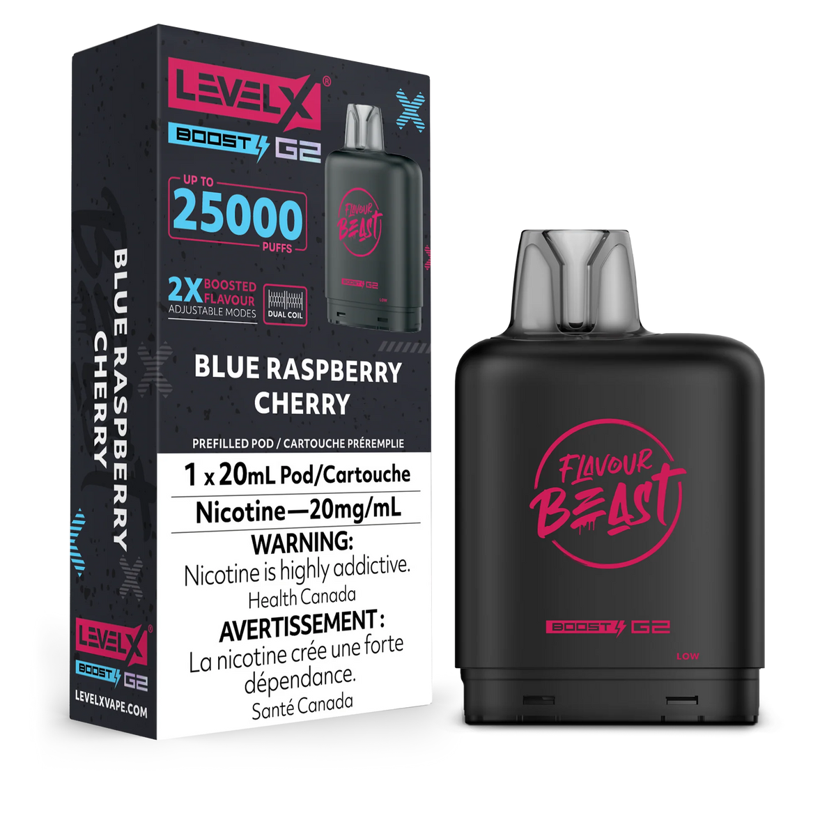 Level X - Flavour Beast Boost G2 - Pod - 25k Puffs [ONTARIO]