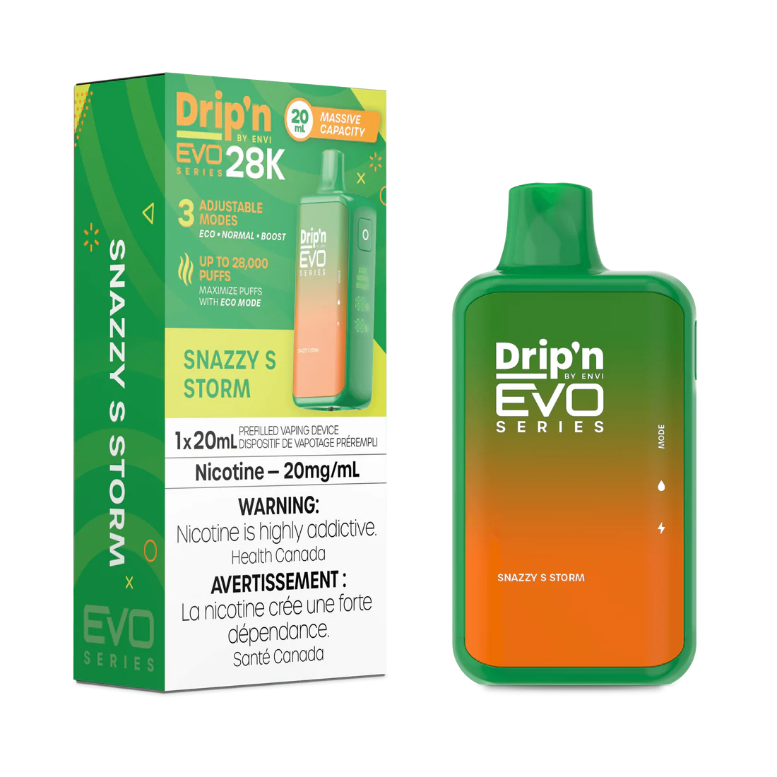 Envi Drip'n EVO28K Rechargeable Disposable - 28000 Puffs