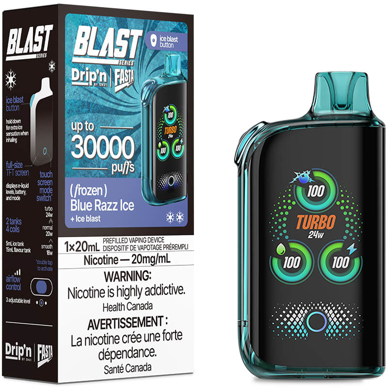 [ONT] Drip'n by ENVI - Drip'n Fasta Blast 30K - Rechargeable Disposable - 30k Puffs
