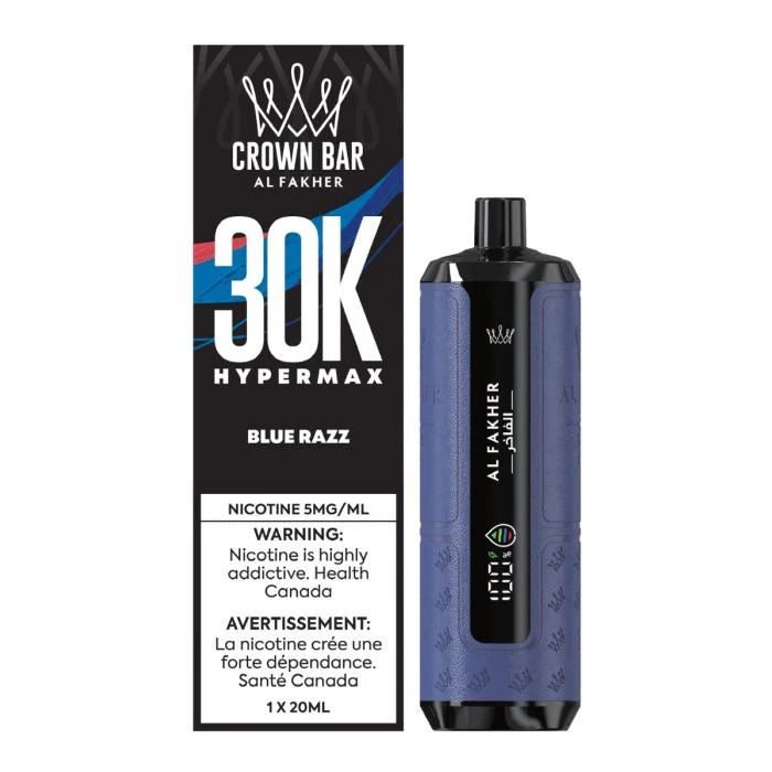 Al Fakher - Crown Bar Hypermax 30K - Rechargeable Disposable - 30k Puffs [ONTARIO]