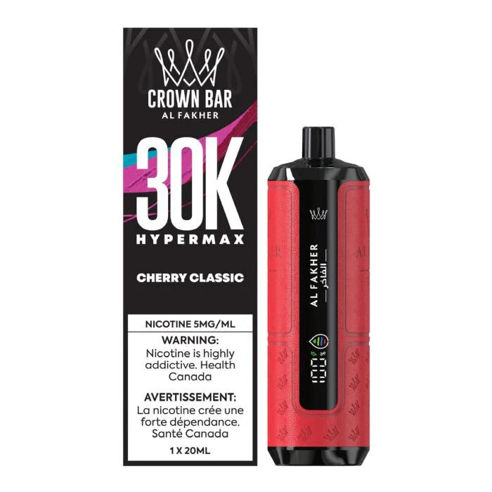 Al Fakher - Crown Bar Hypermax 30K - Rechargeable Disposable - 30k Puffs [ONTARIO]
