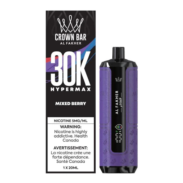 Al Fakher - Crown Bar Hypermax 30K - Rechargeable Disposable - 30k Puffs [ONTARIO]