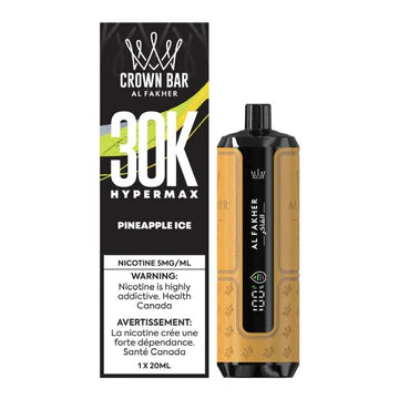 Al Fakher - Crown Bar Hypermax 30K - Rechargeable Disposable - 30k Puffs [ONTARIO]