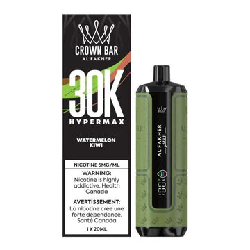 Al Fakher - Crown Bar Hypermax 30K - Rechargeable Disposable - 30k Puffs [ONTARIO]