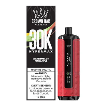 Al Fakher - Crown Bar Hypermax 30K - Rechargeable Disposable - 30k Puffs [ONTARIO]
