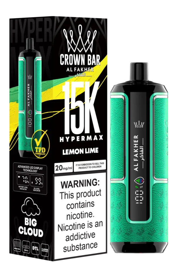 [ONT] Al Fakher - Crown Bar ProMax - Rechargeable Disposable - 15K Puffs