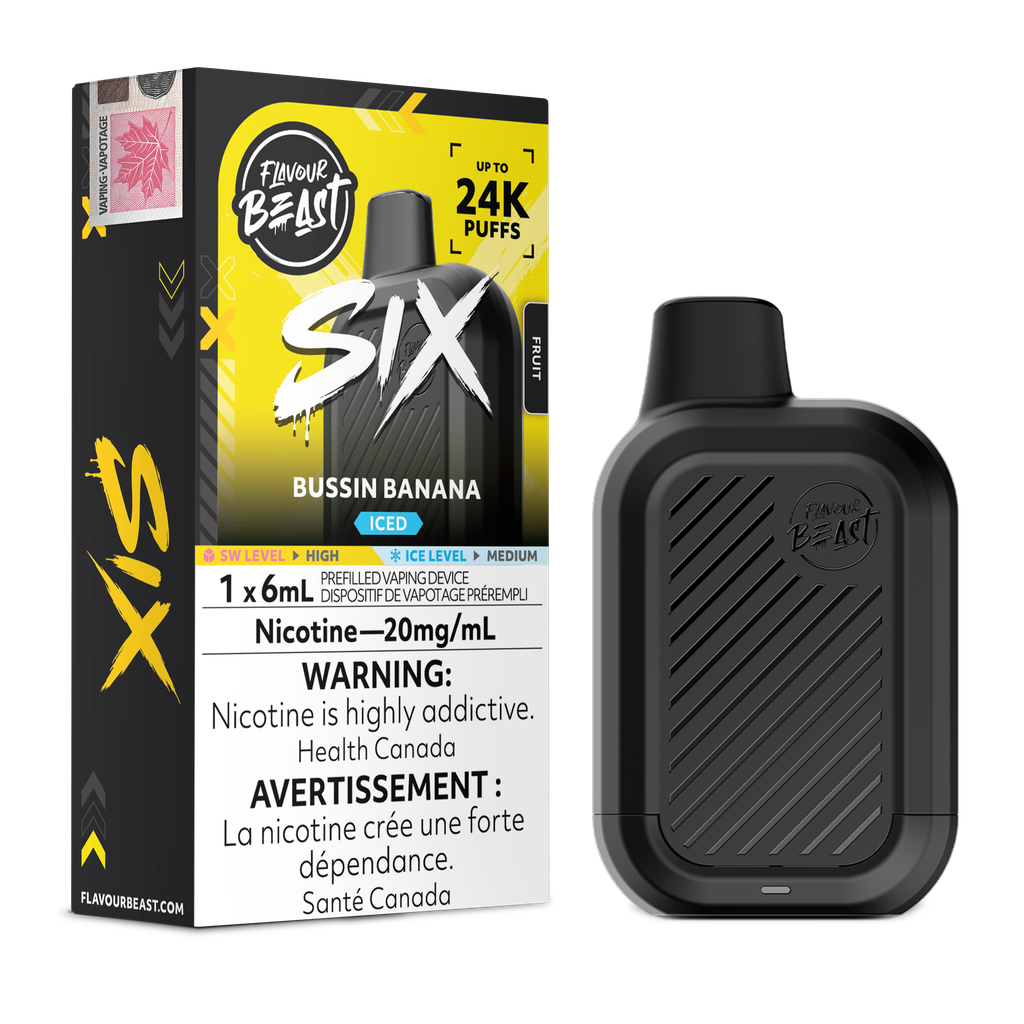 [ONT] Flavour Beast - SIX - Rechargeable Disposable - 24k Puffs