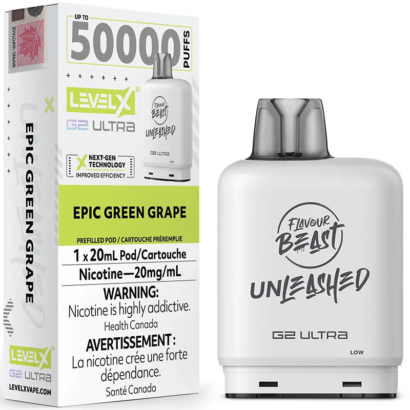 Level X G2 - Flavour Beast Unleashed - Pod - 50000 Puffs [ONTARIO]