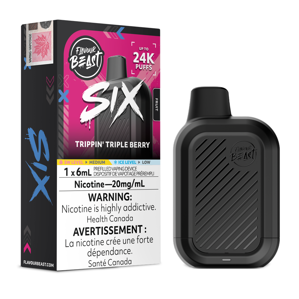 [ONT] Flavour Beast - SIX - Rechargeable Disposable - 24k Puffs