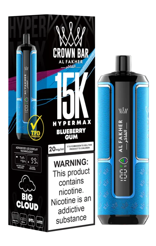 Al Fakher - Crown Bar Hypermax - Rechargeable Disposable - 15K Puffs [ONTARIO]