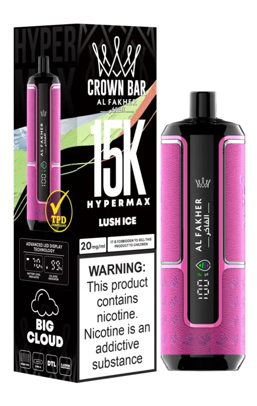Al Fakher - Crown Bar Hypermax - Rechargeable Disposable - 15K Puffs [ONTARIO]