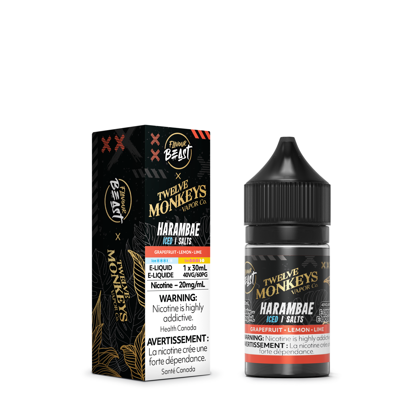 [ONT] Flavour Beast x Twelve Monkeys - Salt Nic - 30mL
