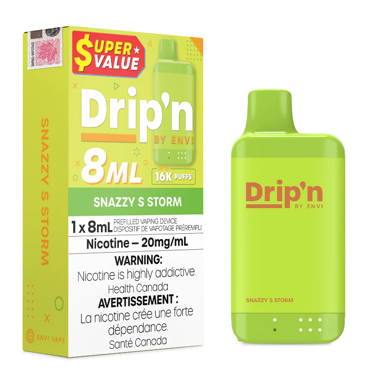 Drip'n by ENVI 8K Rechargeable Disposable Vape - 16K Puffs [ONTARIO]