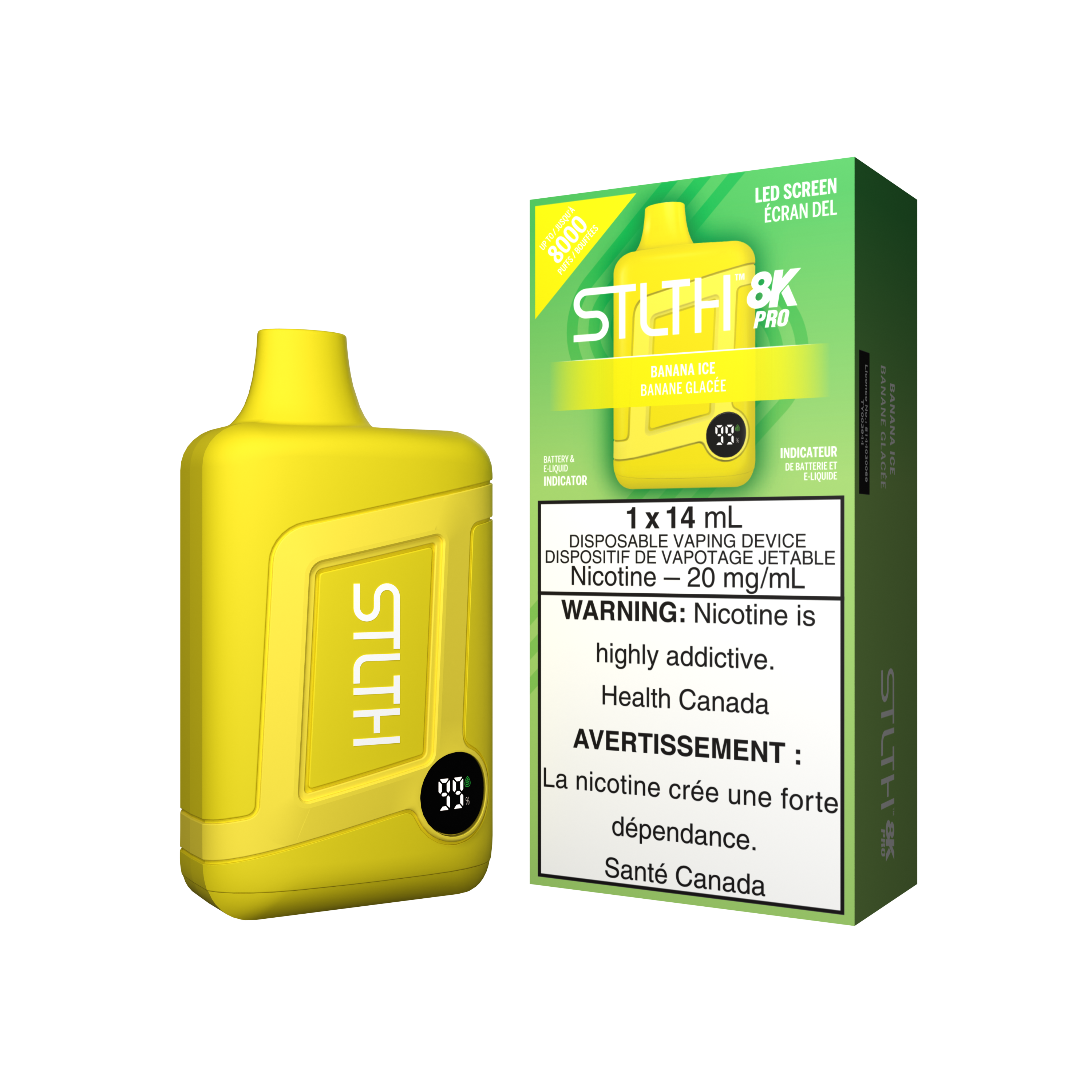 STLTH8K PRO - Rechargeable Disposable - 8k Puffs [ONTARIO]