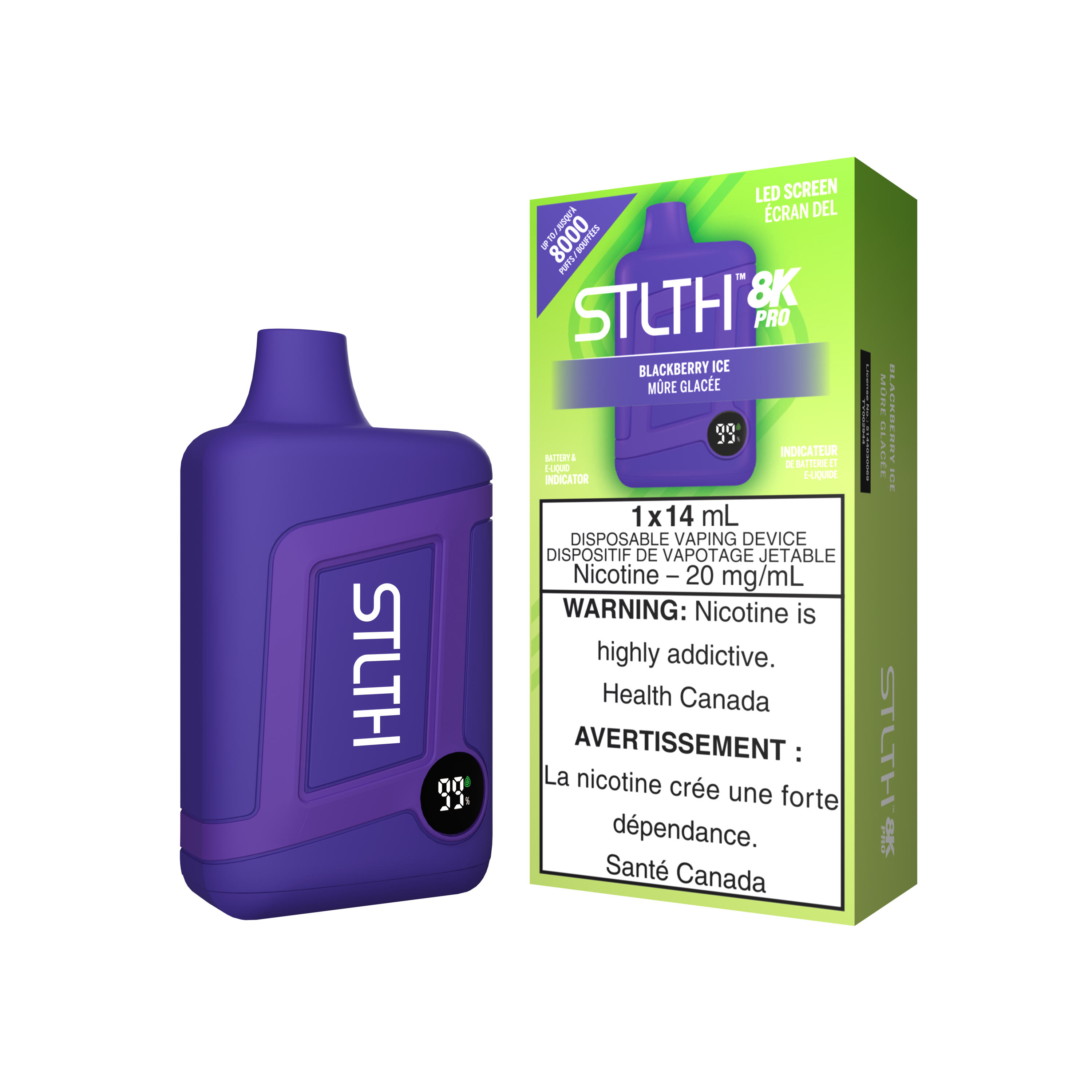 STLTH8K PRO - Rechargeable Disposable - 8k Puffs [ONTARIO]