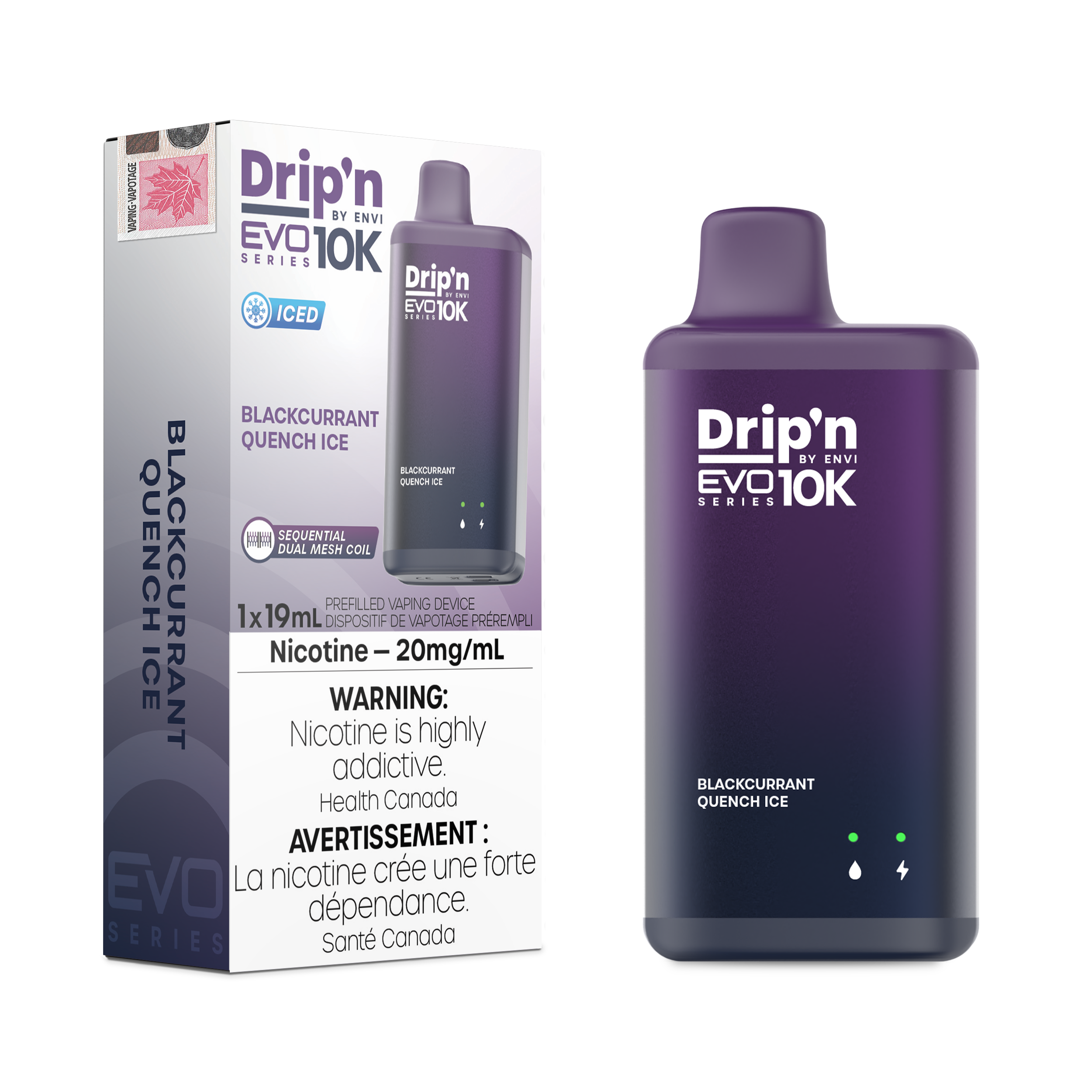 Drip'n by Envi - Drip'n EVO10K - Rechargeable Disposable - 10k Puffs [ONTARIO]