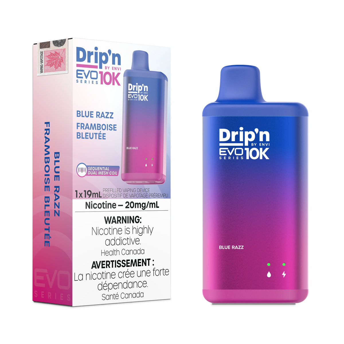 [ONT] Drip'n by Envi - Drip'n EVO10K - Rechargeable Disposable - 10k Puffs [DISC.]