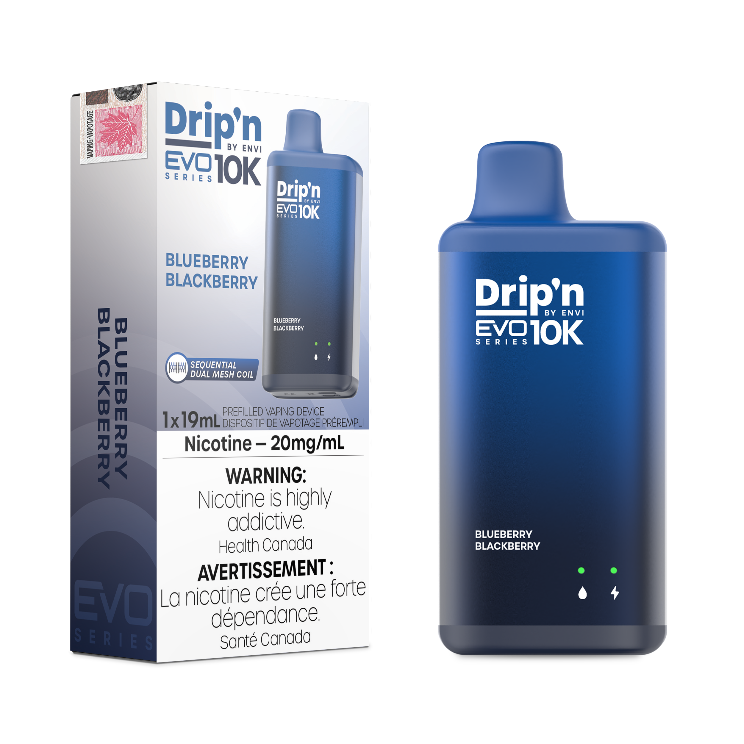 Drip'n by Envi - Drip'n EVO10K - Rechargeable Disposable - 10k Puffs [ONTARIO]