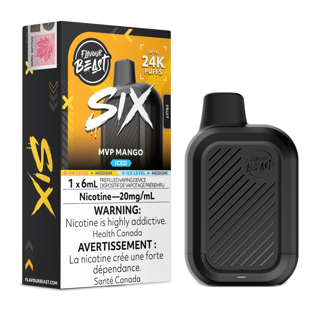 [ONT] Flavour Beast - SIX - Rechargeable Disposable - 24k Puffs