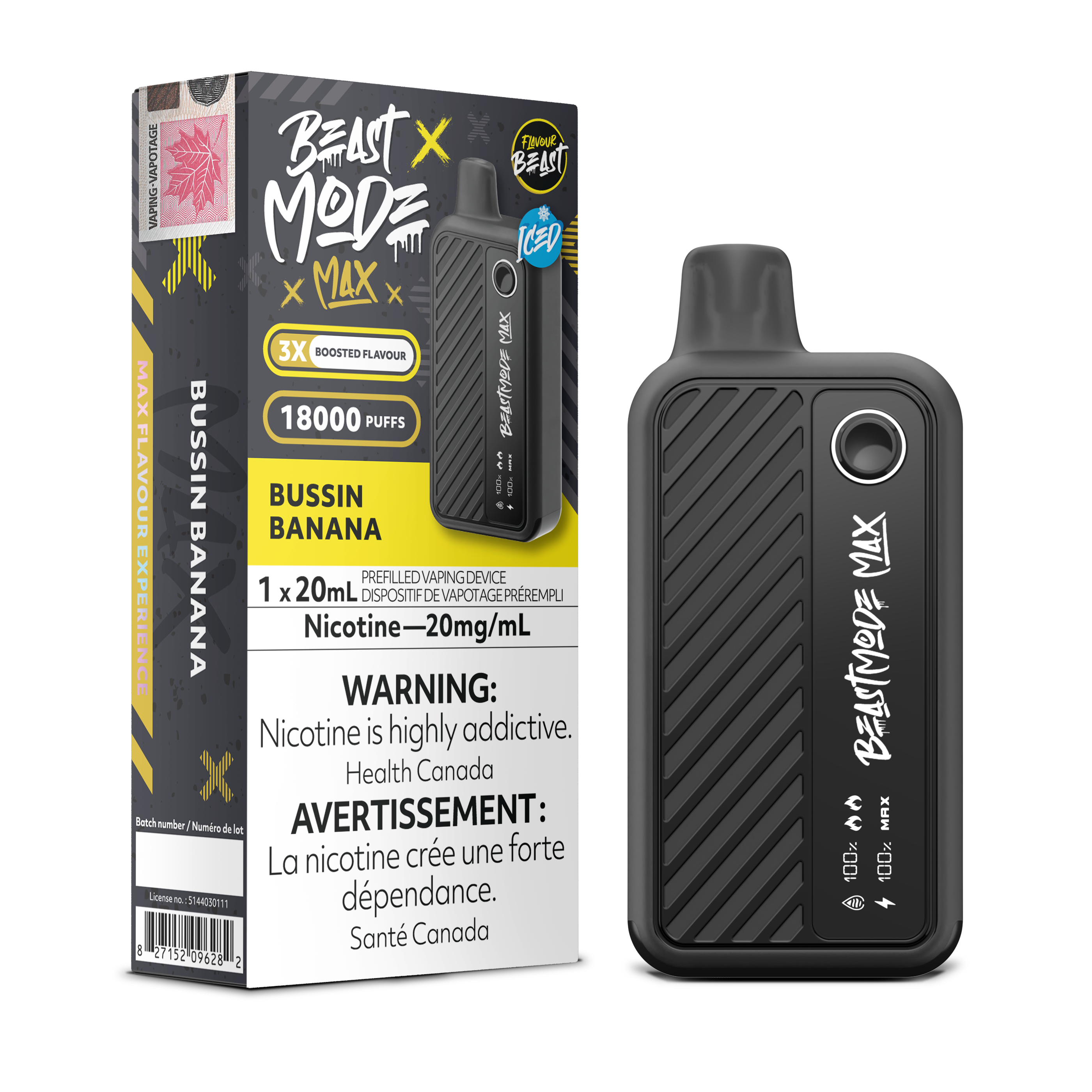 Flavour Beast - Beast Mode MAX - Rechargeable Disposable - 18k Puffs [ONTARIO]