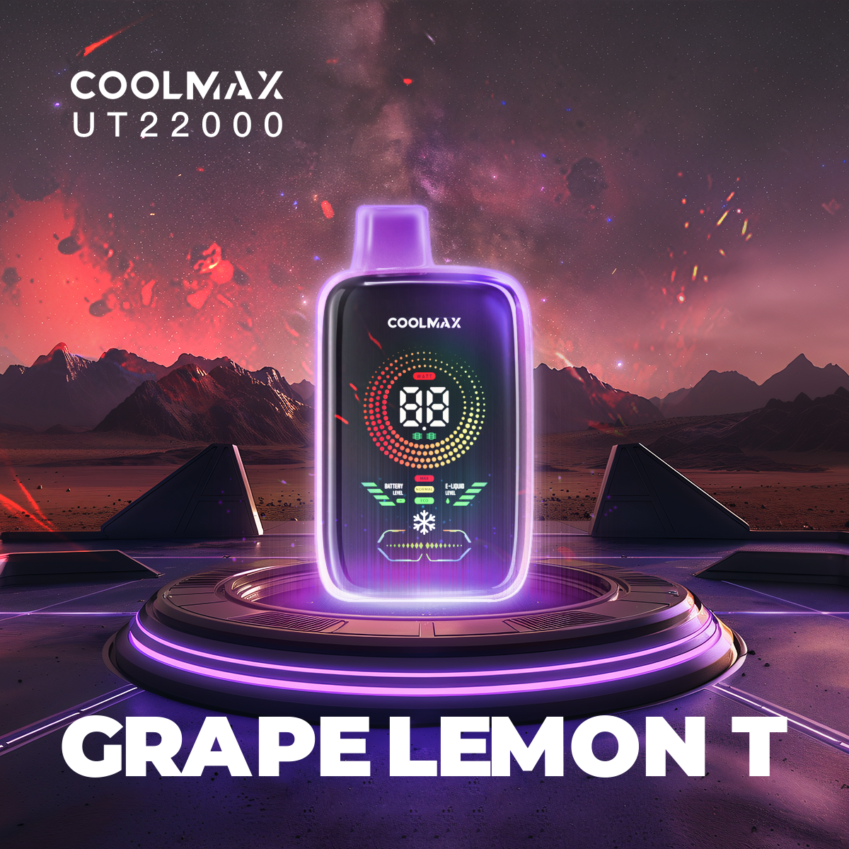 [ONT] CoolMax UT22000 - Rechargeable Disposable - 22000 Puffs