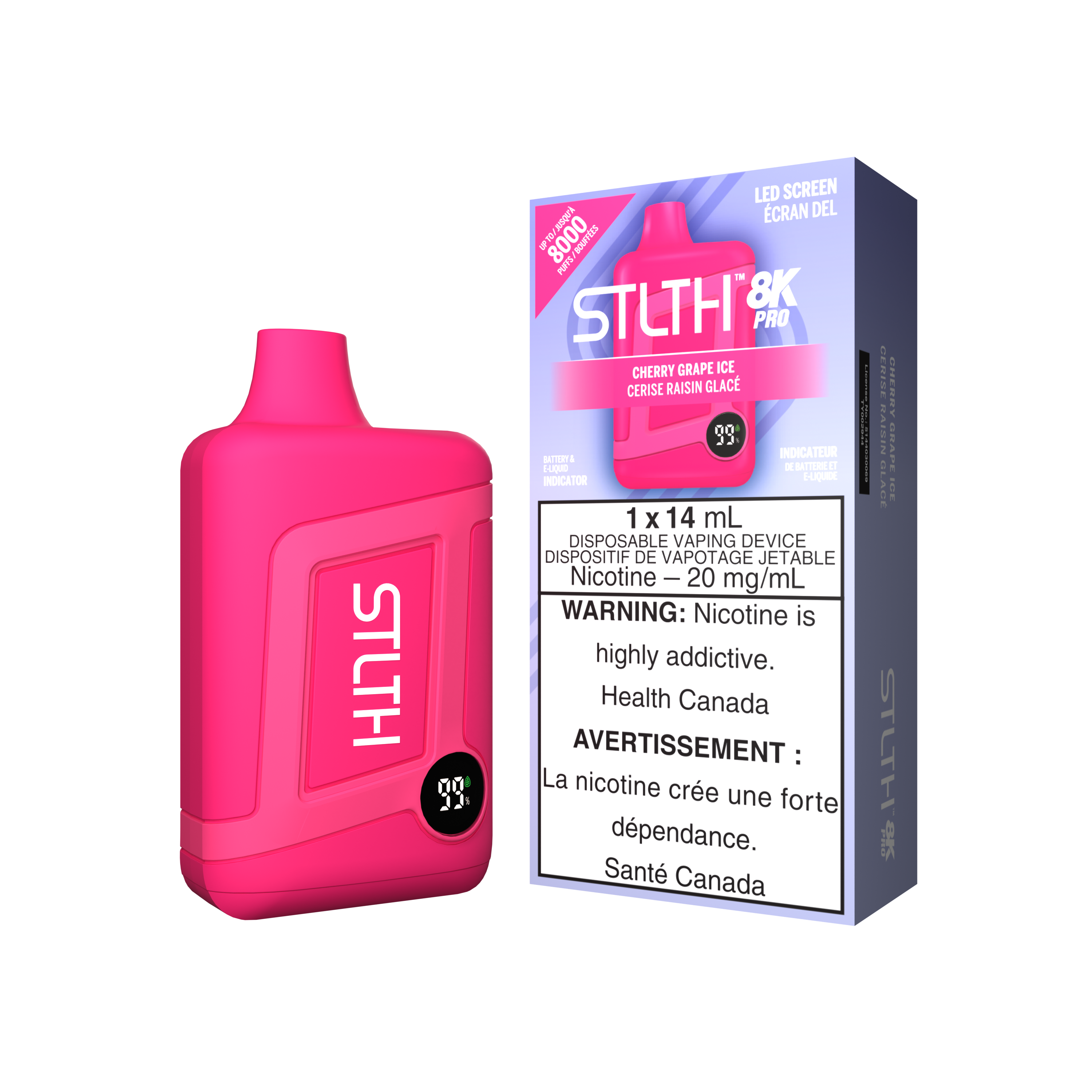 STLTH8K PRO - Rechargeable Disposable - 8k Puffs [ONTARIO]