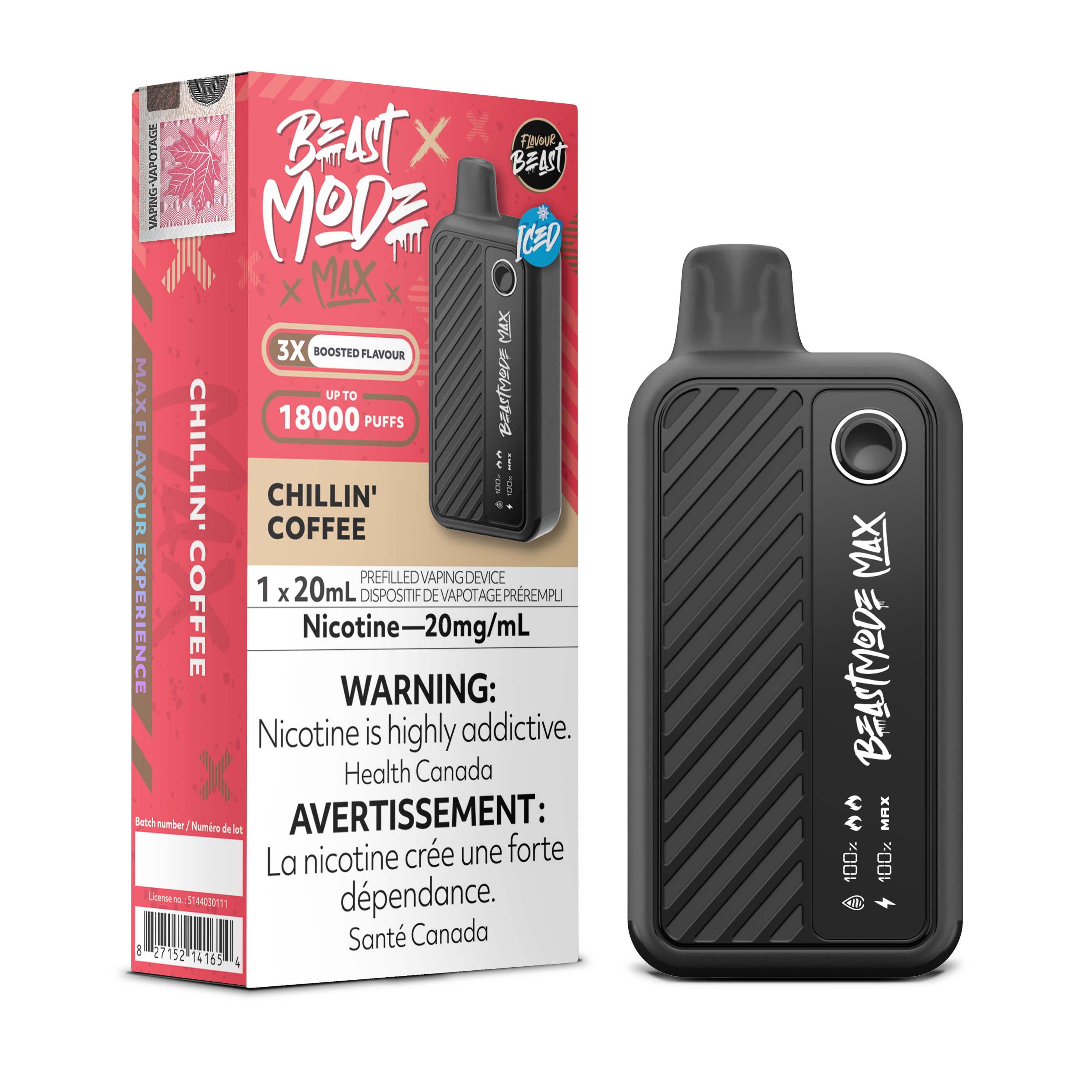 Flavour Beast - Beast Mode MAX - Rechargeable Disposable - 18k Puffs [ONTARIO]