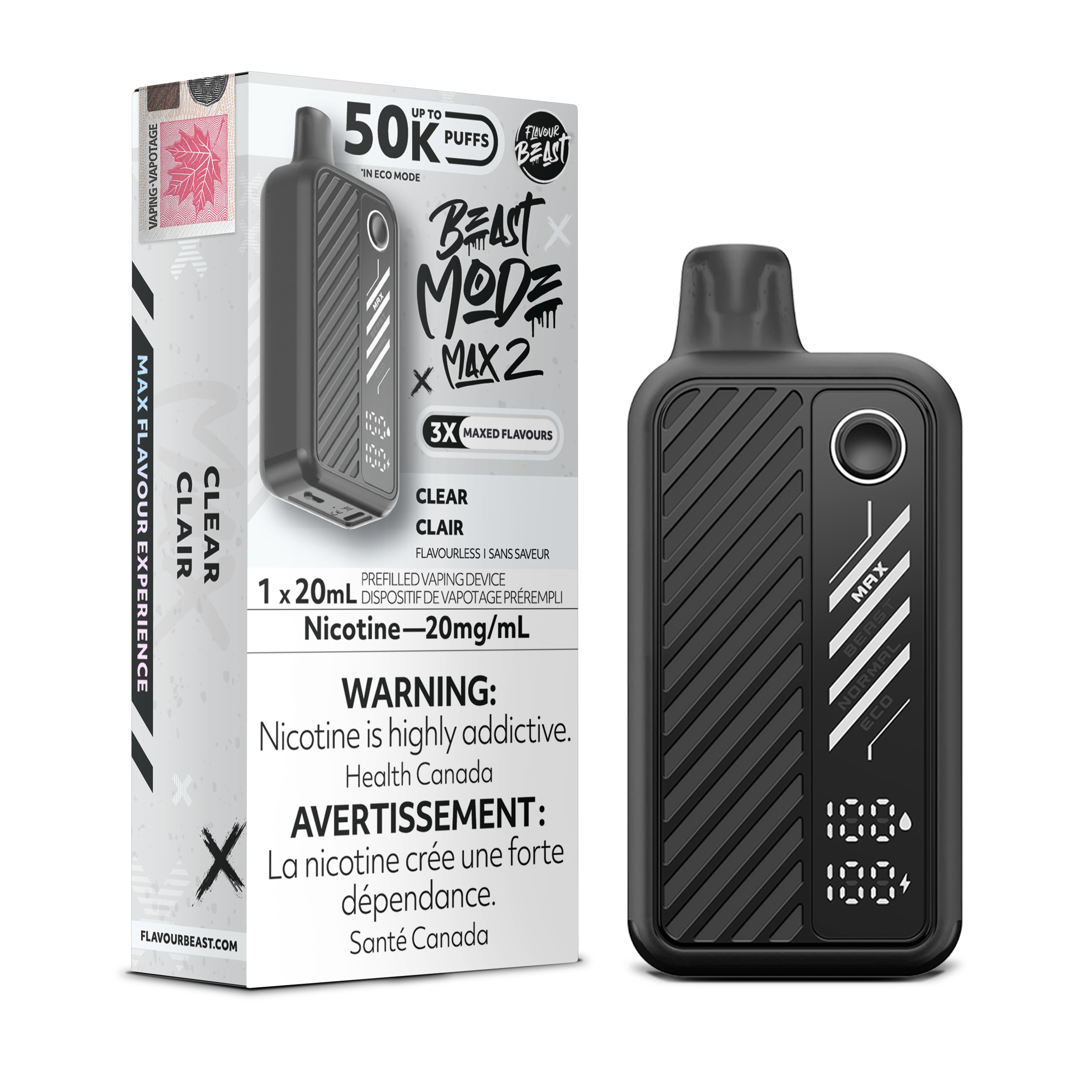 Flavour Beast - Beast Mode MAX 2 - Rechargeable Disposable - 50k Puffs [ONTARIO]