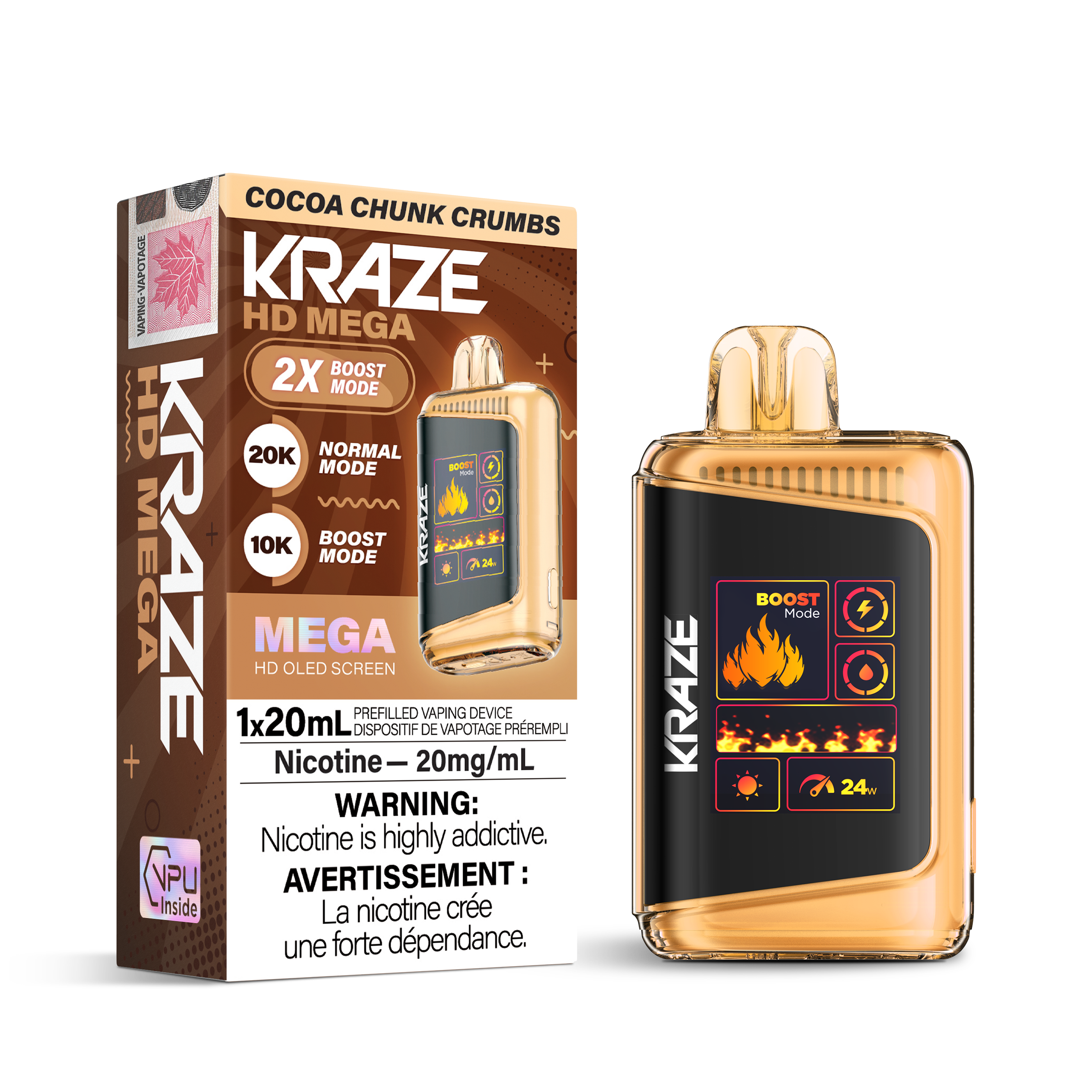 Kraze - HD Mega - Rechargeable Disposable - 20k Puffs [ONTARIO]