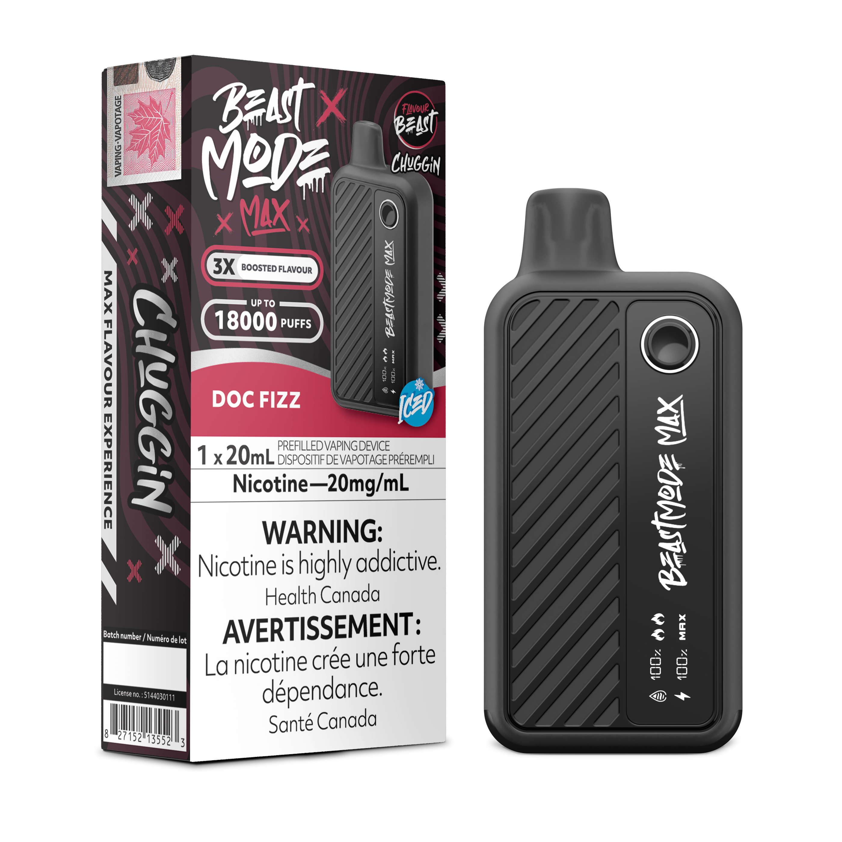 Flavour Beast - Beast Mode MAX - Rechargeable Disposable - 18k Puffs [ONTARIO]