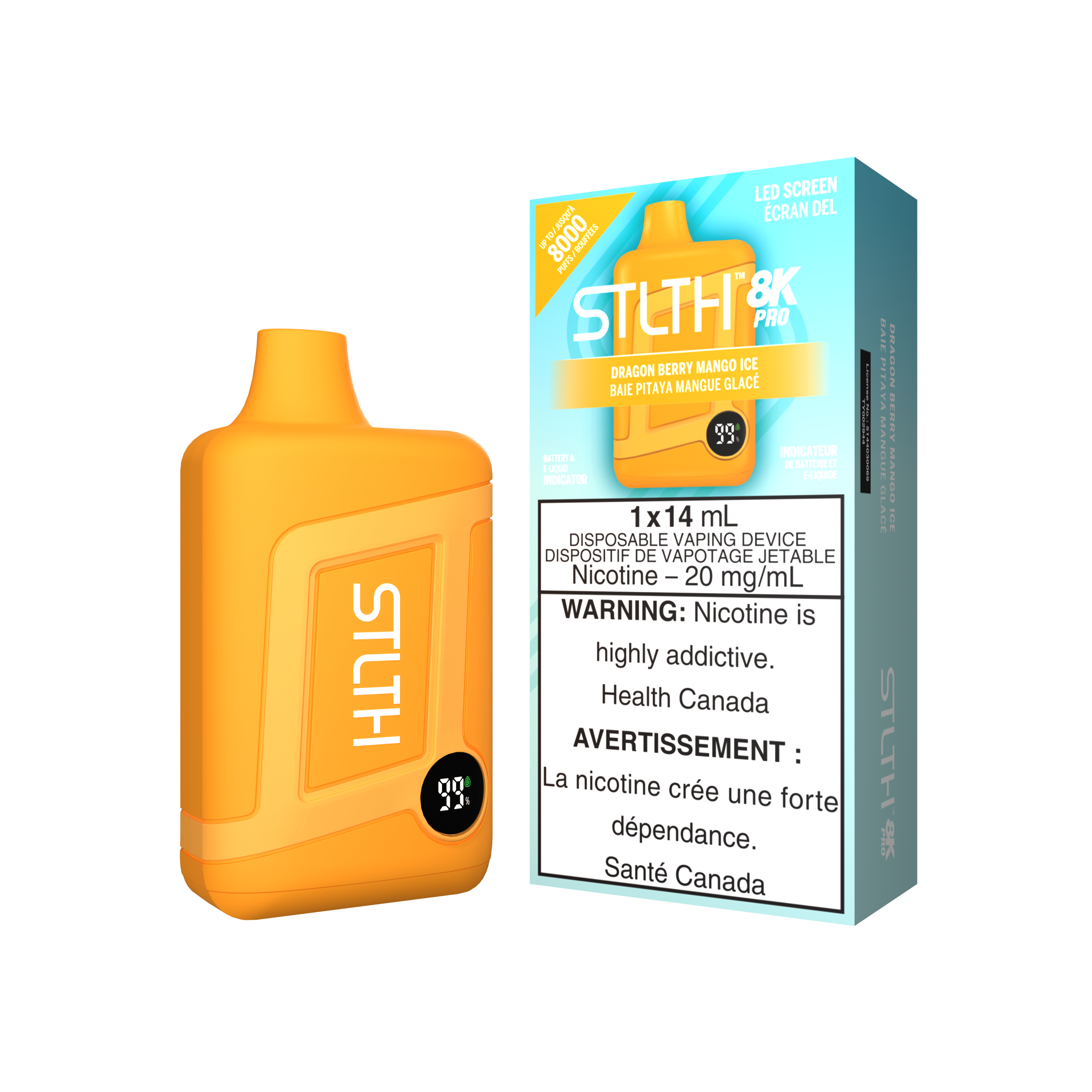 STLTH8K PRO - Rechargeable Disposable - 8k Puffs [ONTARIO]