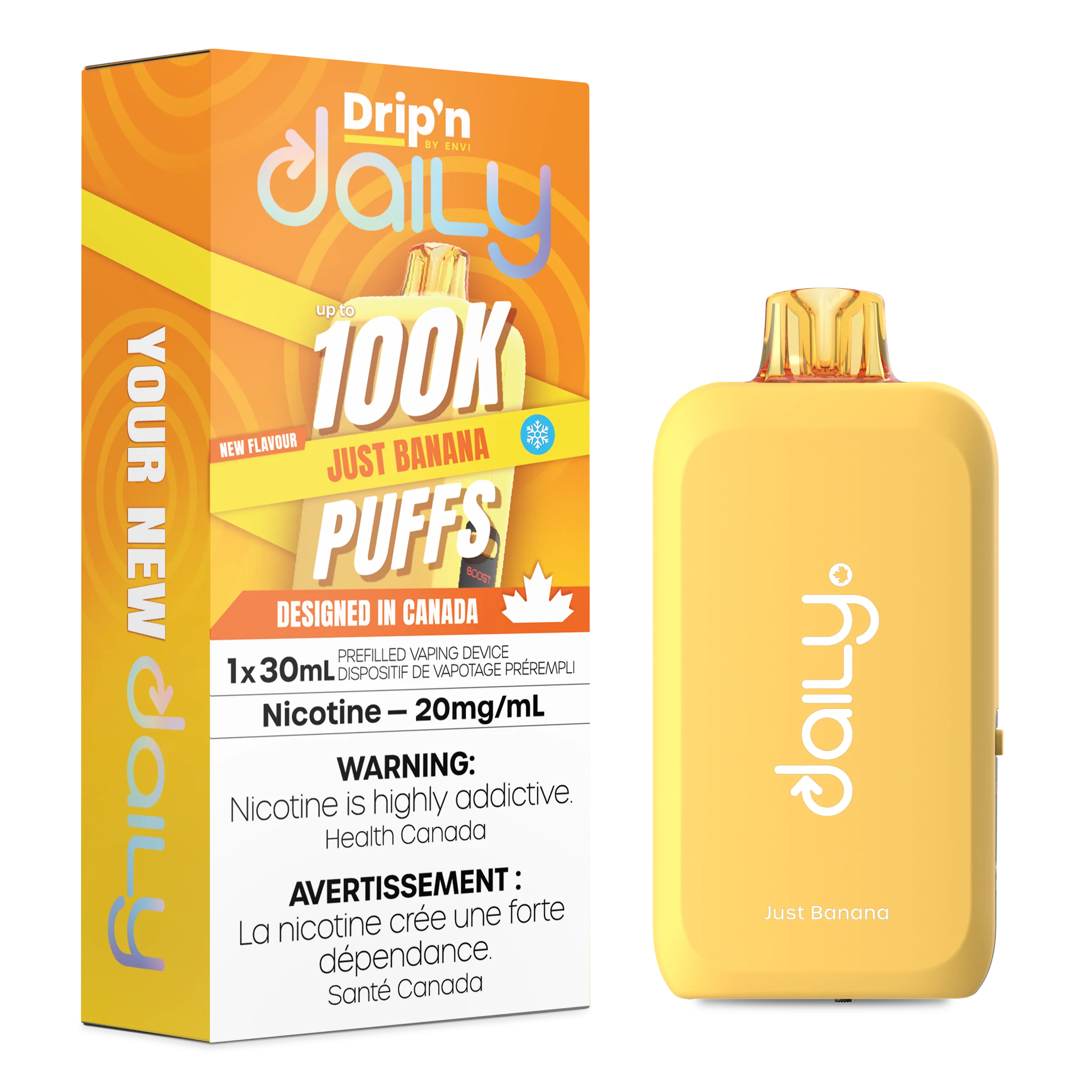 [ONT] Drip'n by Envi - Drip'n Daily - Rechargeable Disposable - 100k Puffs