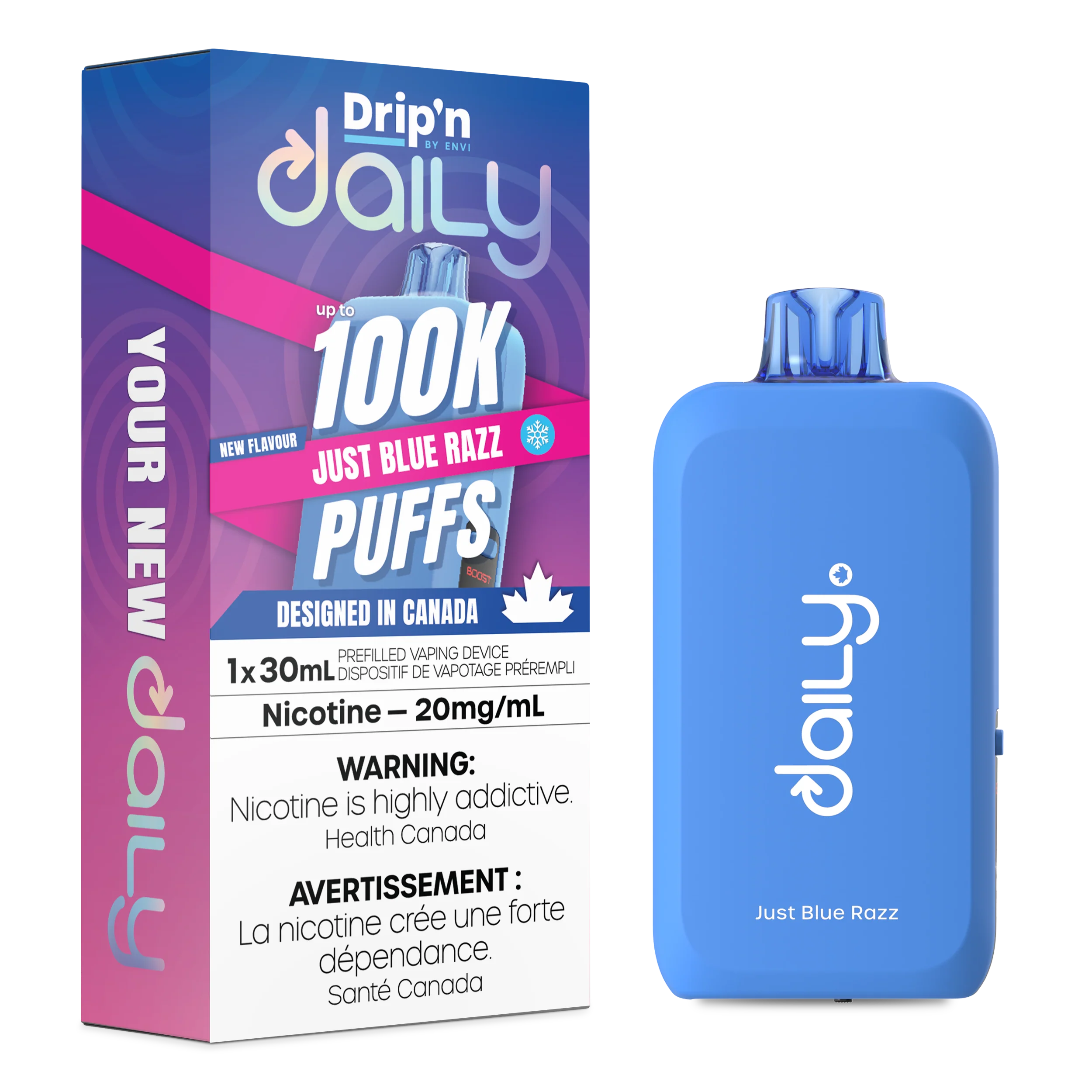 [ONT] Drip'n by Envi - Drip'n Daily - Rechargeable Disposable - 100k Puffs
